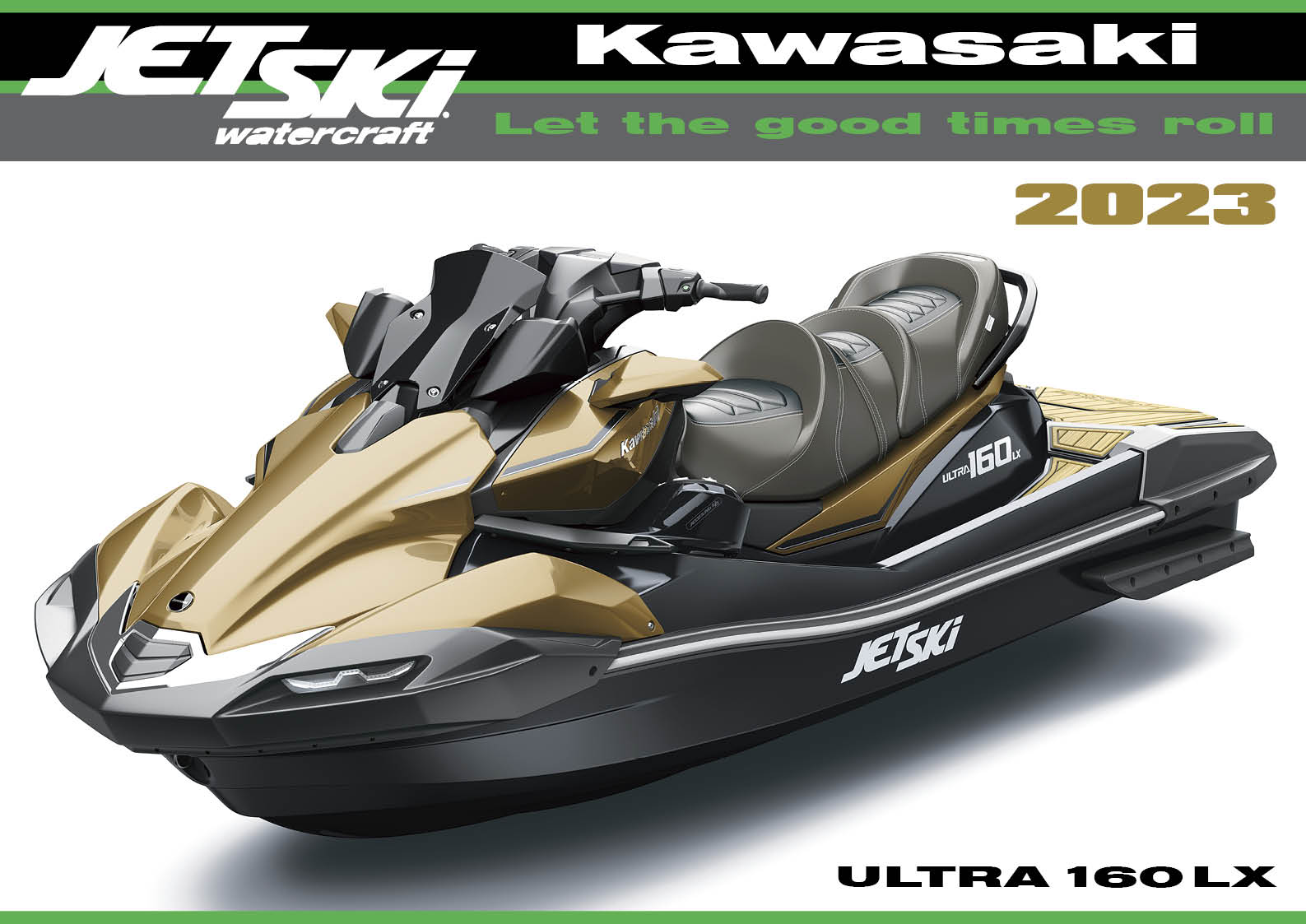自然吸気「ULTRA 160LX」Kawasaki JETSKI（ジェットスキー）2023年モデル 7月1日から発売開始！ジェットスキーニューモデル　（水上バイク）